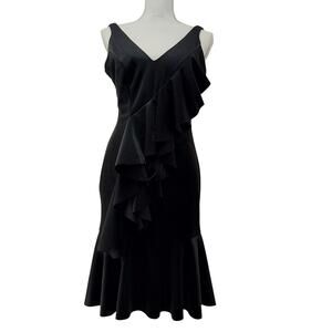 Jay x Jay Godfrey Little Cocktail Black Dress Size 6 Ruffles